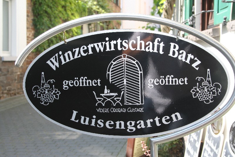 Winzerwirtschaft Barz in Winningen an der Mosel
